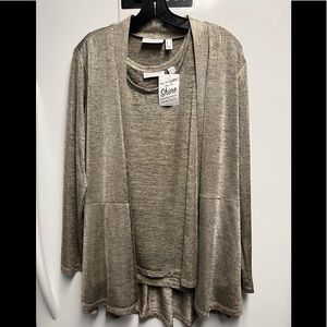 Susan Graver Luster twin set.